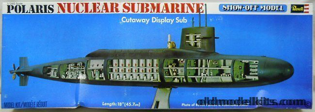 Revell 1/261 Cut Away George Washington Class Polaris Missile Submarine (SSBN), H437 plastic model kit